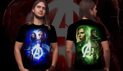 Футболки с полной запечаткой: The Avengers 1